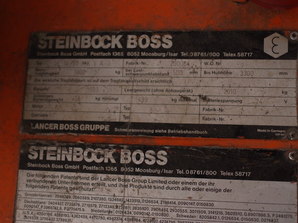 Steinbock Boss-JE 10-50 MKVA-2-Elektro 3 Rad-Stapler-www.gabelstapler-schmidt.de