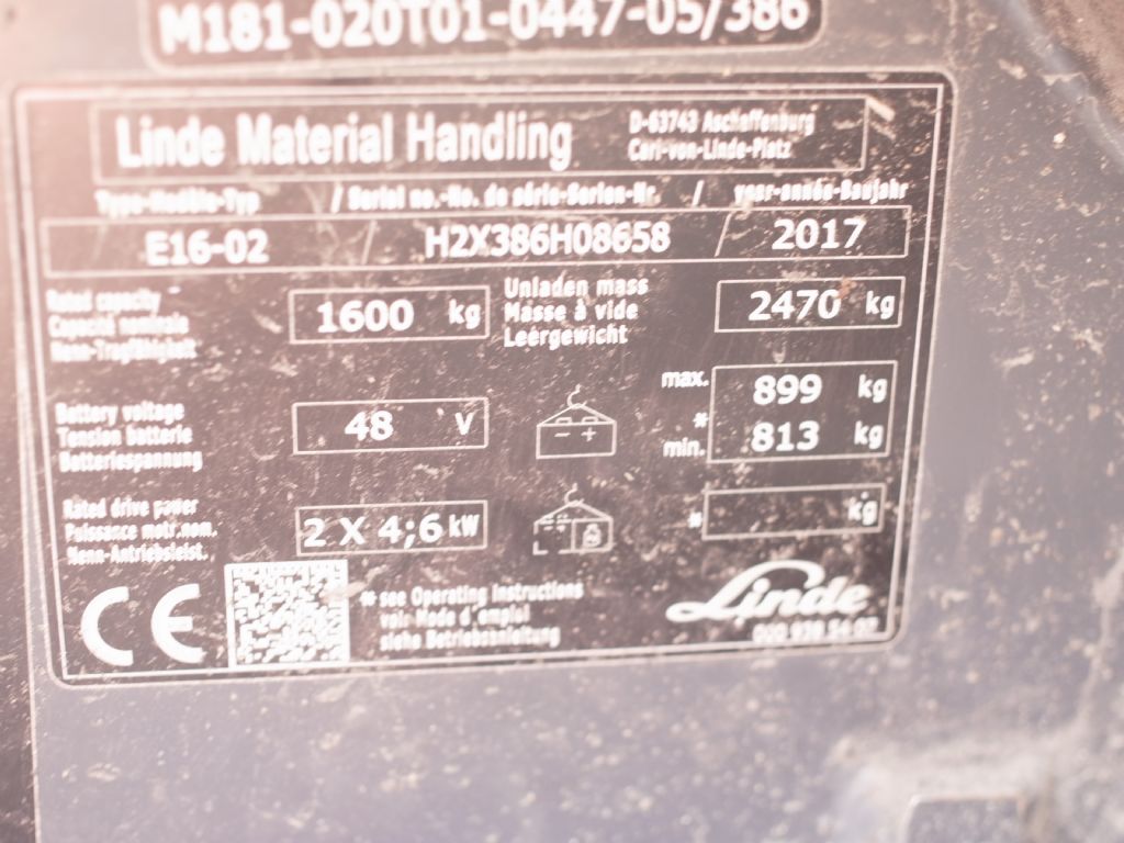Linde-E16-02 EVO-Elektro 3 Rad-Stapler-www.gabelstapler-schmidt.de