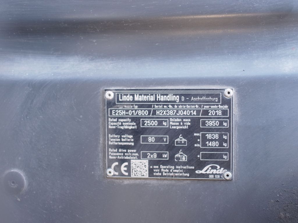 Linde-E 25 / 600 L-Elektro 4 Rad-Stapler-www.gabelstapler-schmidt.de