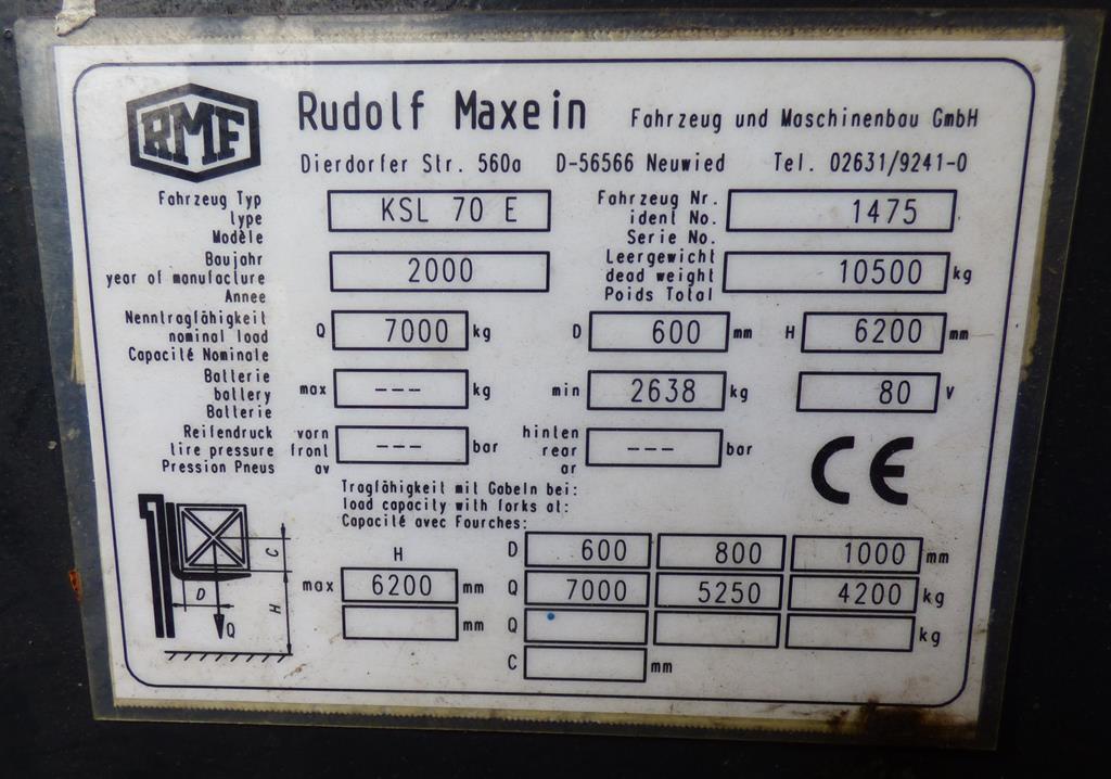 Maxein KSL70E Elektro 4 Rad-Stapler www.schmidt-falbe.de