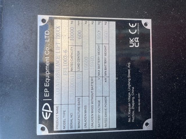 EP EFL1003-HV-6 Elektro 4 Rad-Stapler www.schmidt-falbe.de