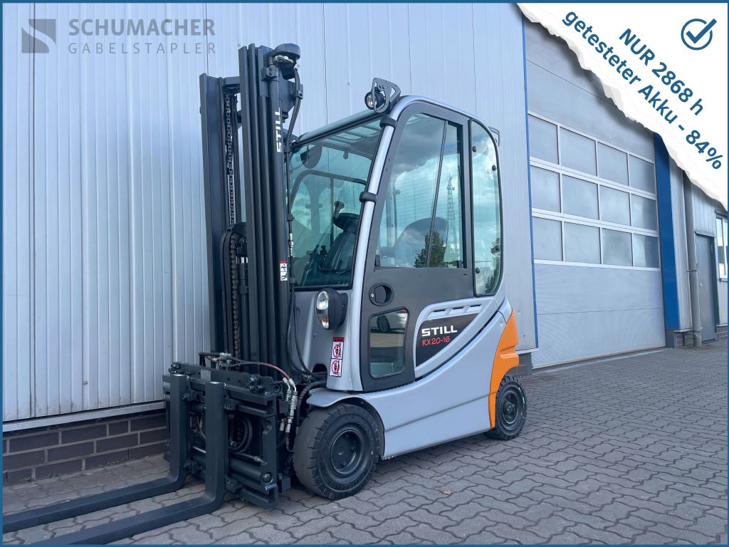 Still RX20-16P - AKKU 84% - RX20 Elektro 4 Rad-Stapler www.schumacher-gabelstapler.de Still RX20-16P - AKKU 84% - RX20 Elektro 4 Rad-Stapler www.schumacher-gabelstapler.de