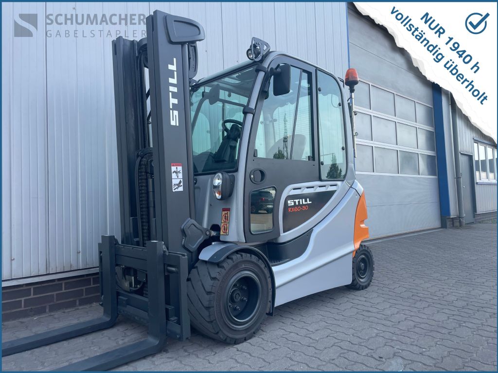Still RX60-30L/600 - AKKU 89% - RX60 Elektro 4 Rad-Stapler www.schumacher-gabelstapler.de Still RX60-30L/600 - AKKU 89% - RX60 Elektro 4 Rad-Stapler www.schumacher-gabelstapler.de