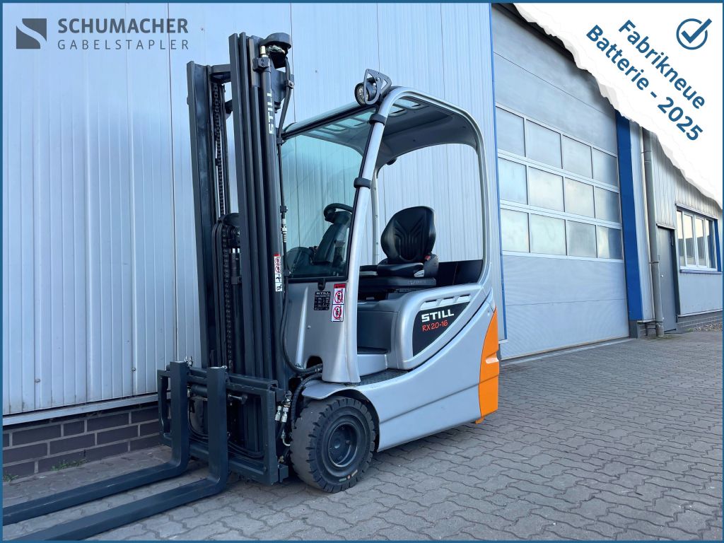 Still RX20-16 | Neue Batterie Elektro 3 Rad-Stapler www.schumacher-gabelstapler.de Still RX20-16 | Neue Batterie Elektro 3 Rad-Stapler www.schumacher-gabelstapler.de