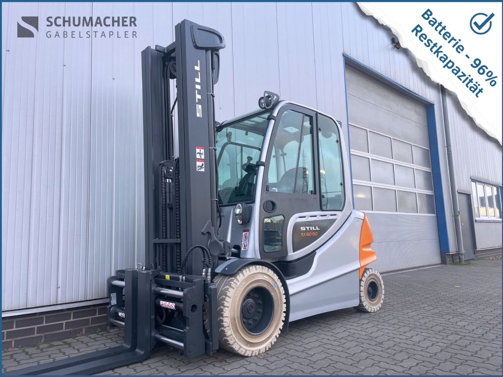 Still RX60-50 - AKKU 96% Elektro 4 Rad-Stapler www.schumacher-gabelstapler.de Still RX60-50 - AKKU 96% Elektro 4 Rad-Stapler www.schumacher-gabelstapler.de