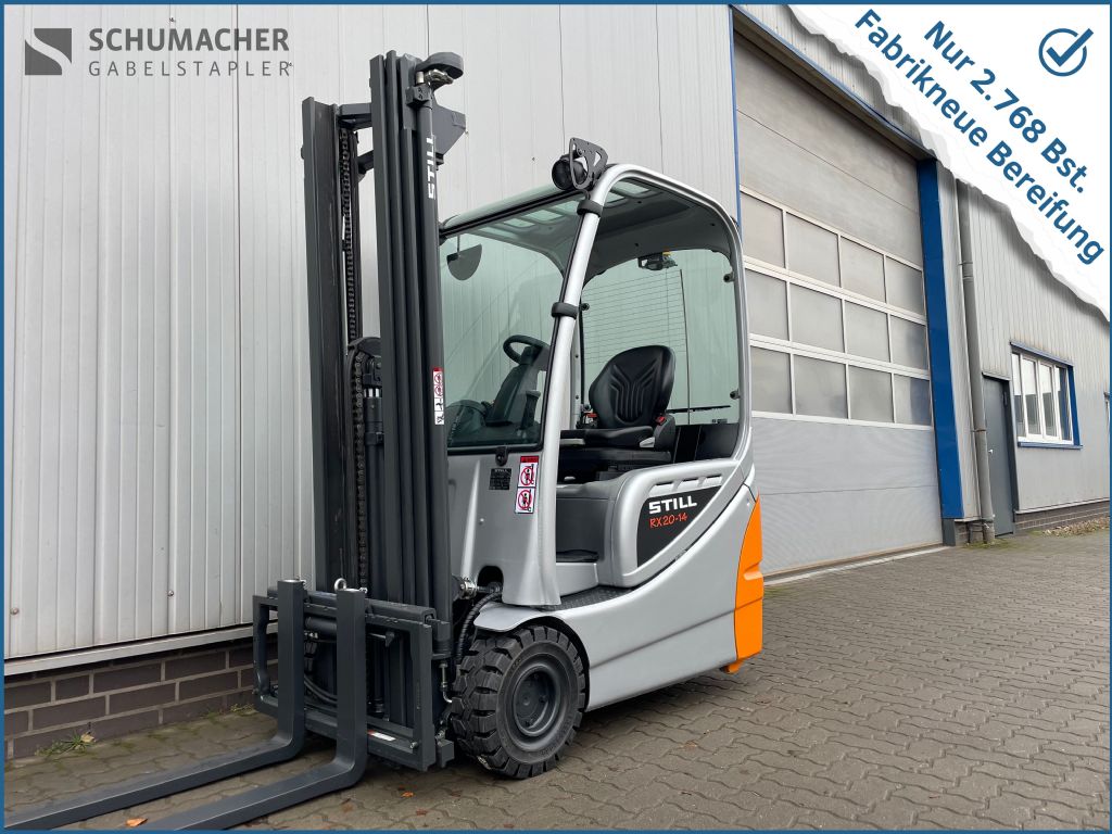 Still RX20-14 | Nur 2.768 Bst. Elektro 3 Rad-Stapler www.schumacher-gabelstapler.de