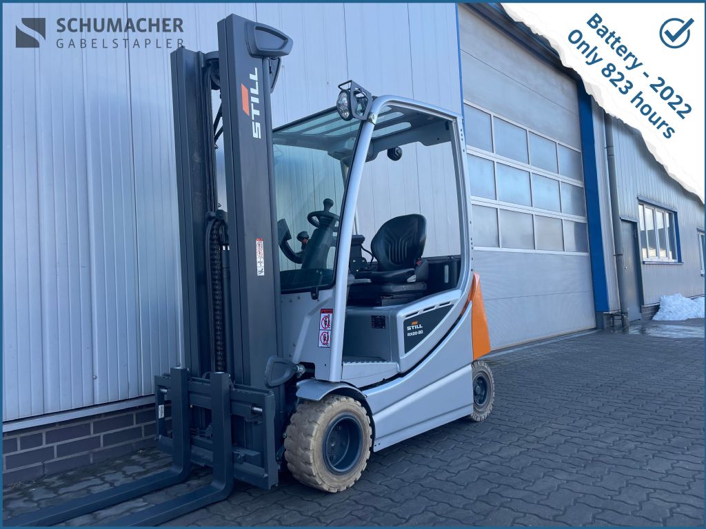 Still RX20-20P | Battery 2022 | Only 823 hours Elektro 4 Rad-Stapler www.schumacher-gabelstapler.de