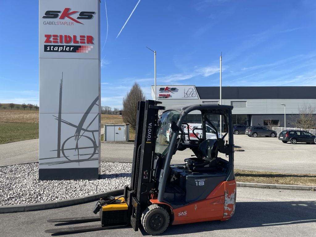 Toyota 8FBEK18T Elektro 3 Rad-Stapler www.zeidlerstapler.at