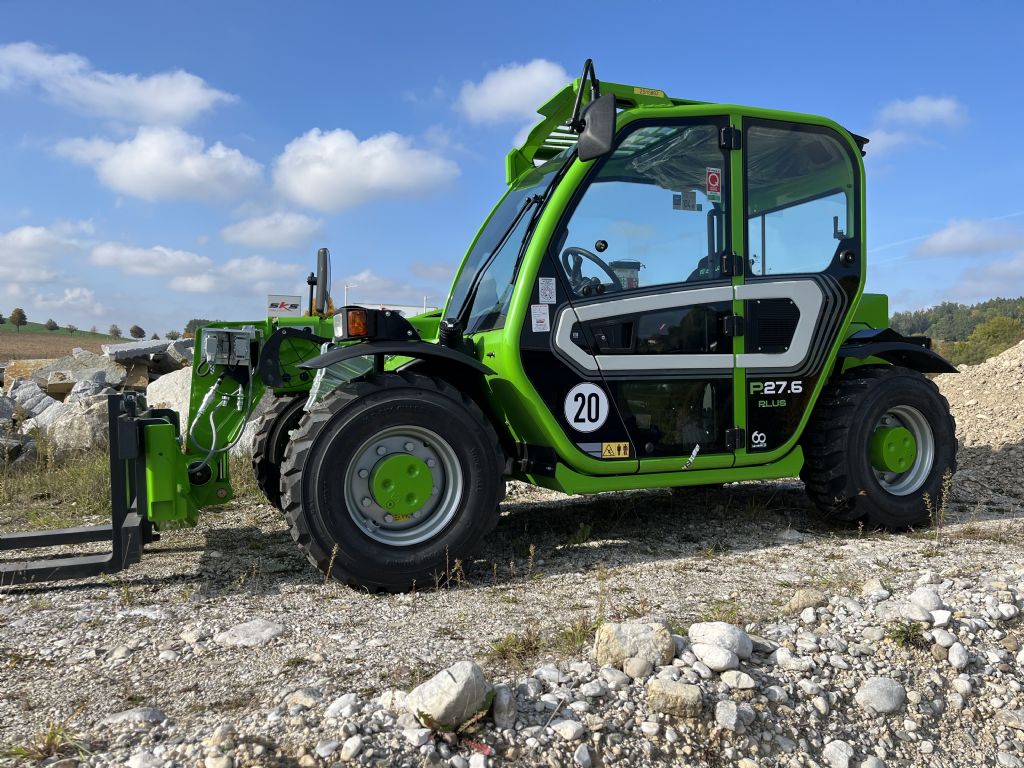 Merlo P27.6 Plus inklusive Schaufel und Lasthaken Neu Gert Teleskopstapler starr www.sks-stapler.at
