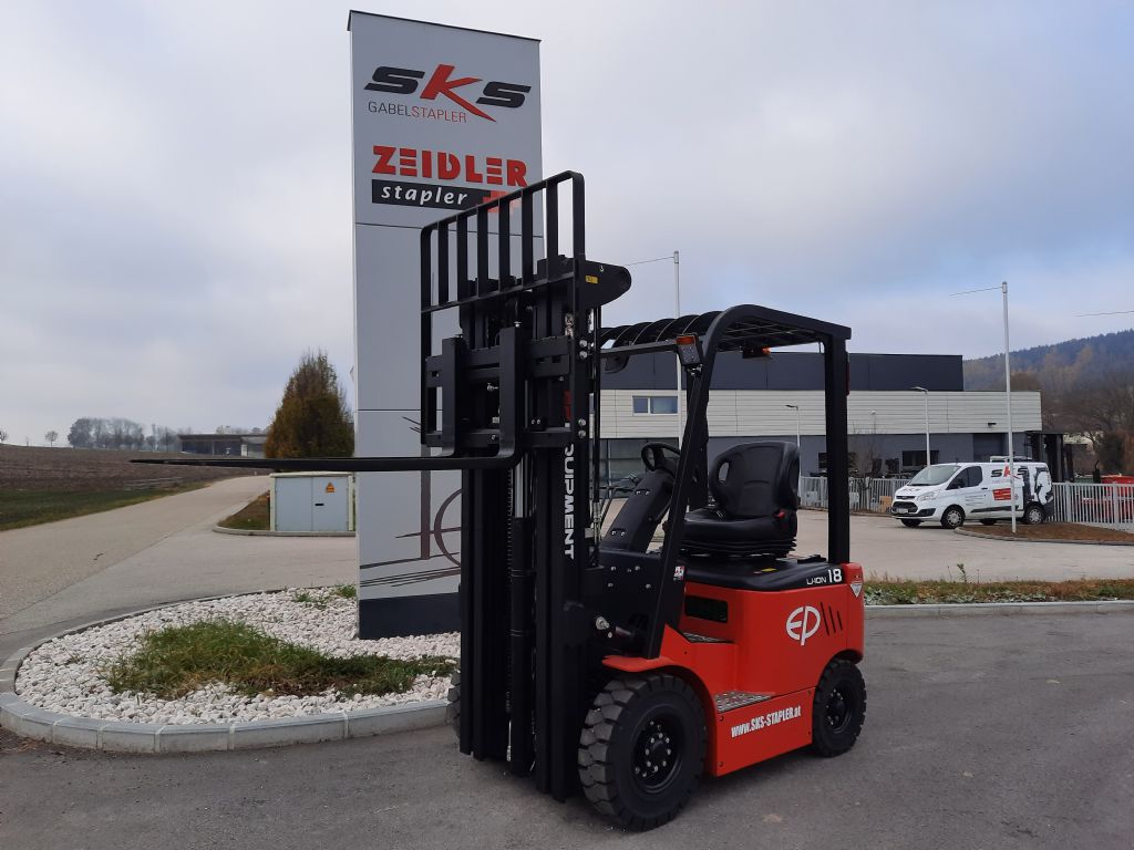 EP EFL181 LI-Ion Neumaschine Elektro 4 Rad-Stapler www.zeidlerstapler.at