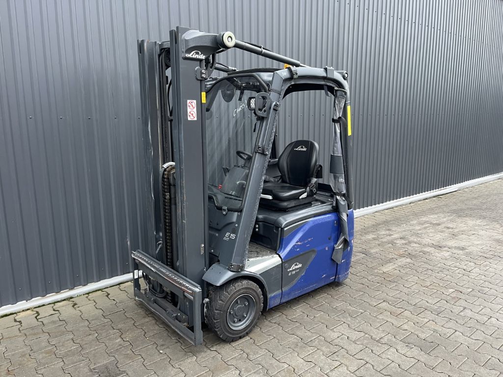 Linde E15-01 Electric 3-wheel forklift www.superlift-forklift.com