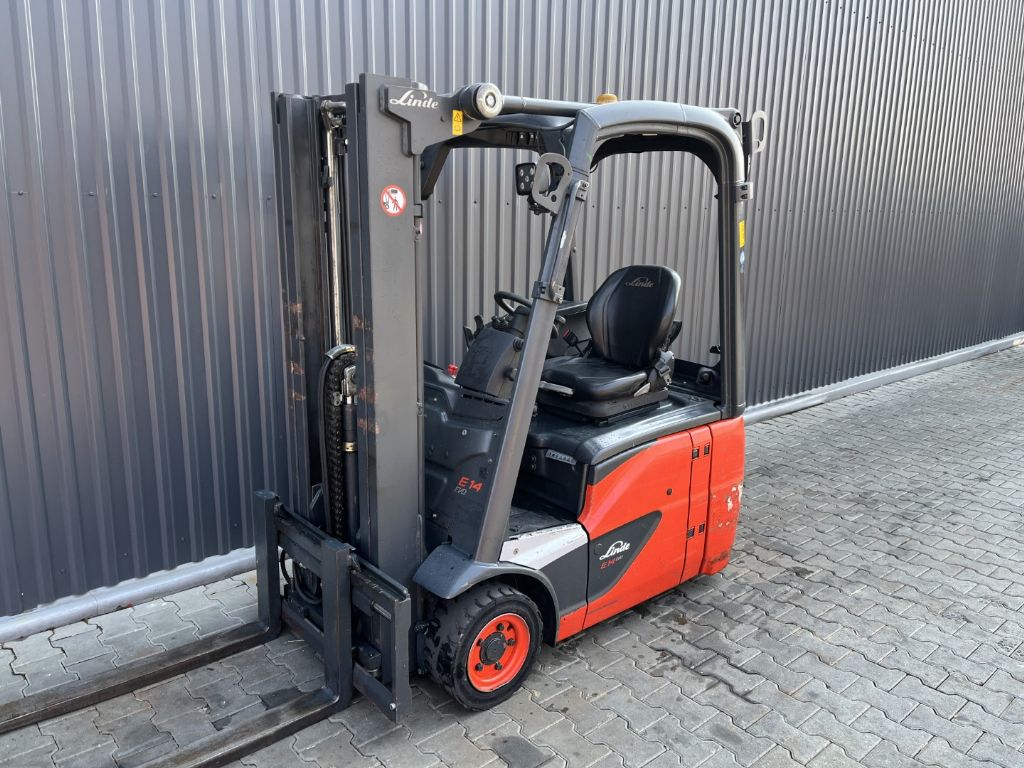 Linde E14-01 Electric 3-wheel forklift www.superlift-forklift.com