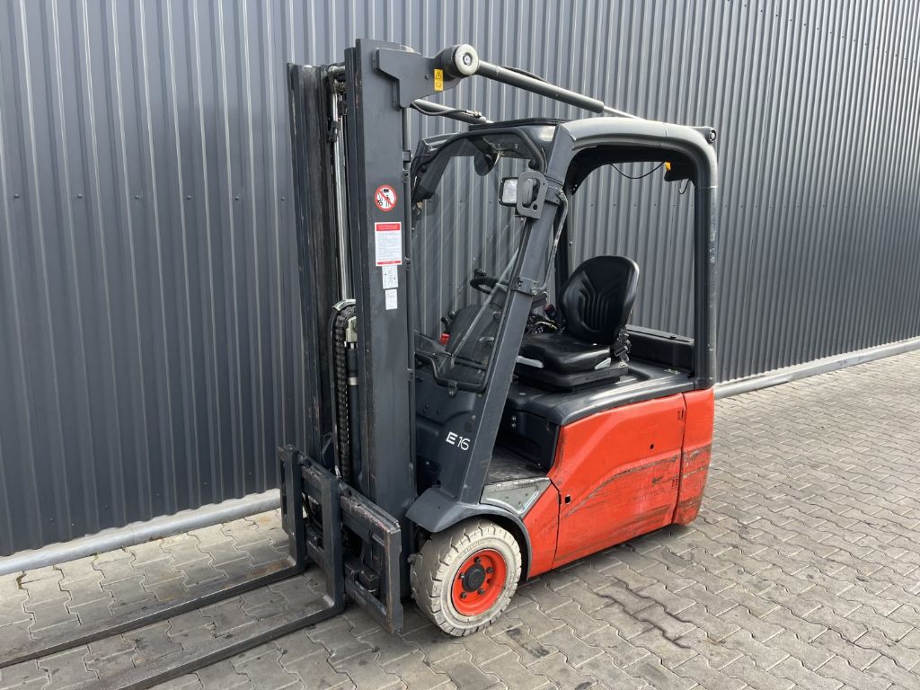 Linde E16-01 Electric 3-wheel forklift www.superlift-forklift.com