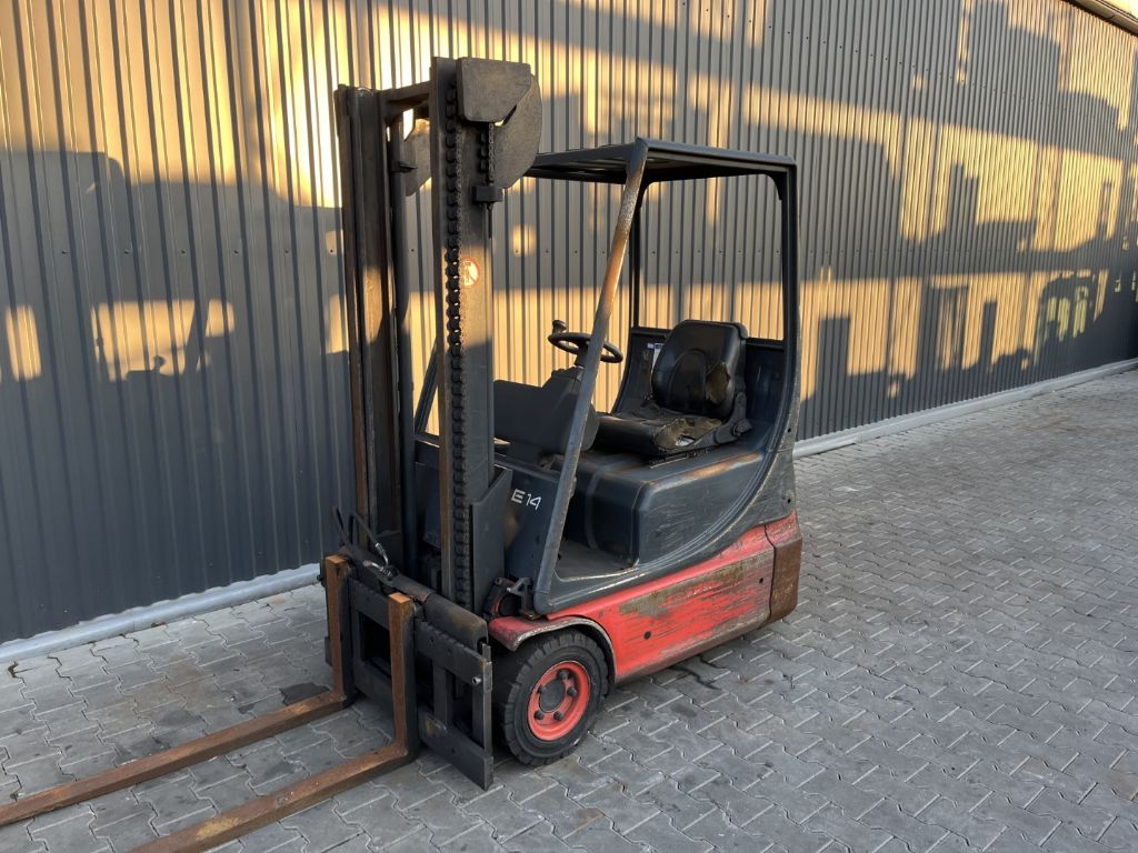 Linde E14 Electric 3-wheel forklift www.superlift-forklift.com