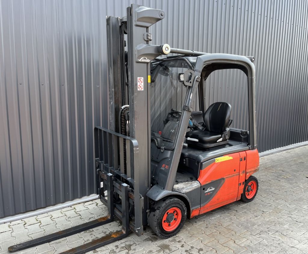 Linde E16P-02 Electric 4-wheel forklift www.superlift-forklift.com