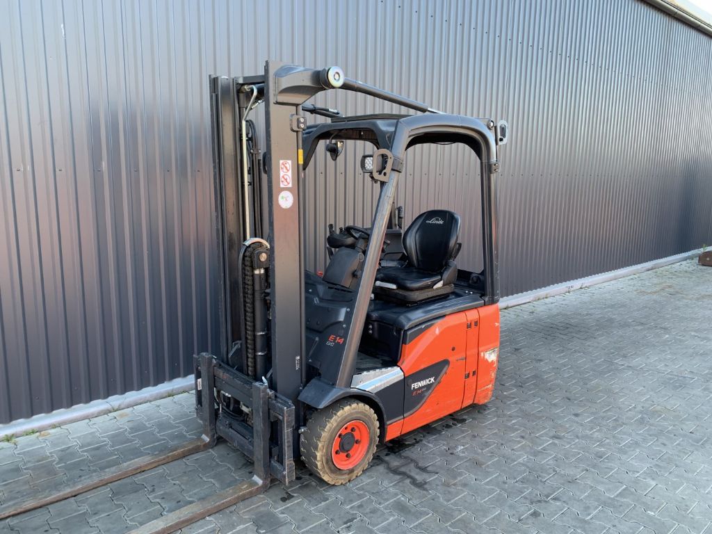 Linde E14-02 Electric 3-wheel forklift www.superlift-forklift.com