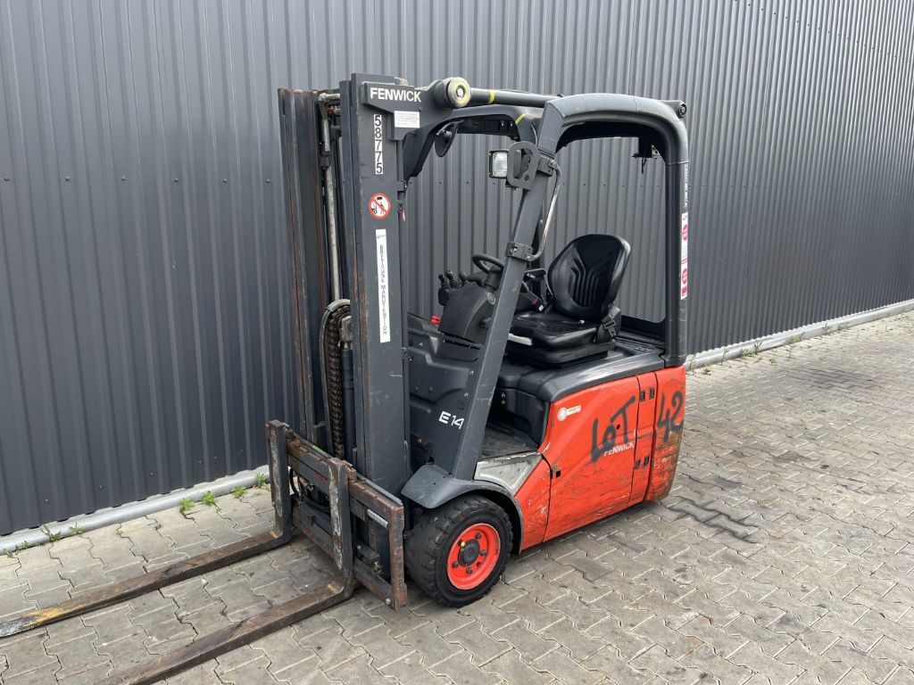 Linde E14 Electric 3-wheel forklift www.superlift-forklift.com
