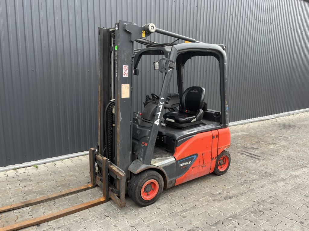 Linde E16P-02 Electric 4-wheel forklift www.superlift-forklift.com