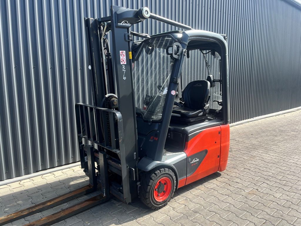 Linde E14-02 Electric 3-wheel forklift www.superlift-forklift.com