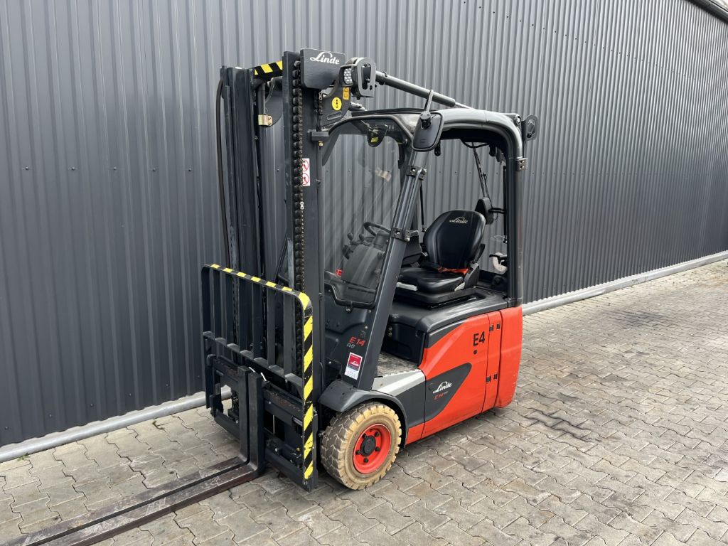 Linde E14-02 Electric 3-wheel forklift www.superlift-forklift.com