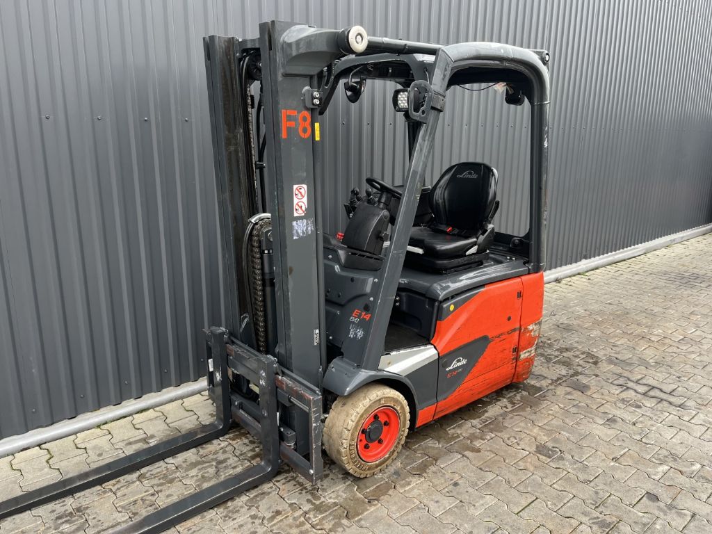 Linde E14-02 Electric 3-wheel forklift www.superlift-forklift.com