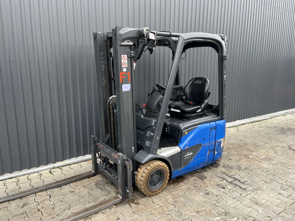Linde E14-02 Electric 3-wheel forklift www.superlift-forklift.com