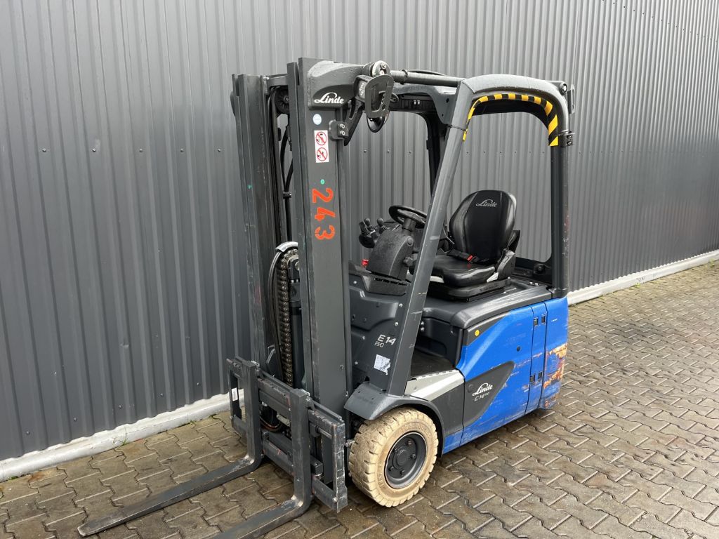 Linde E14-02 Electric 3-wheel forklift www.superlift-forklift.com
