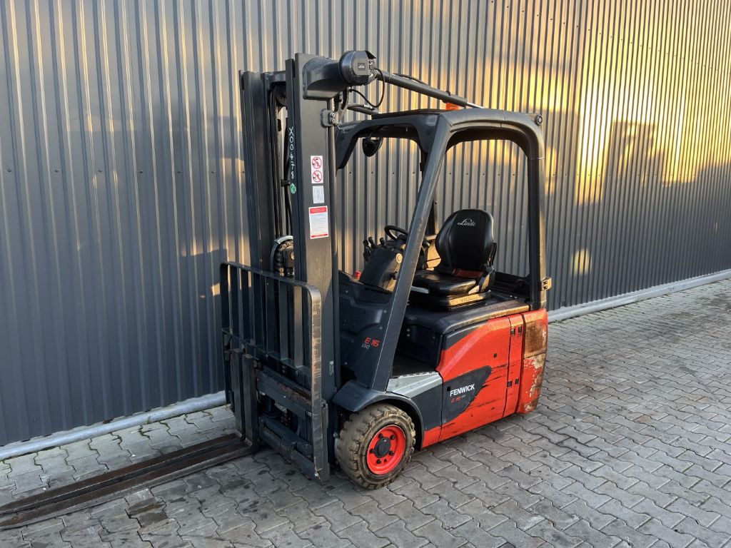 Linde E16C-02 Electric 3-wheel forklift www.superlift-forklift.com
