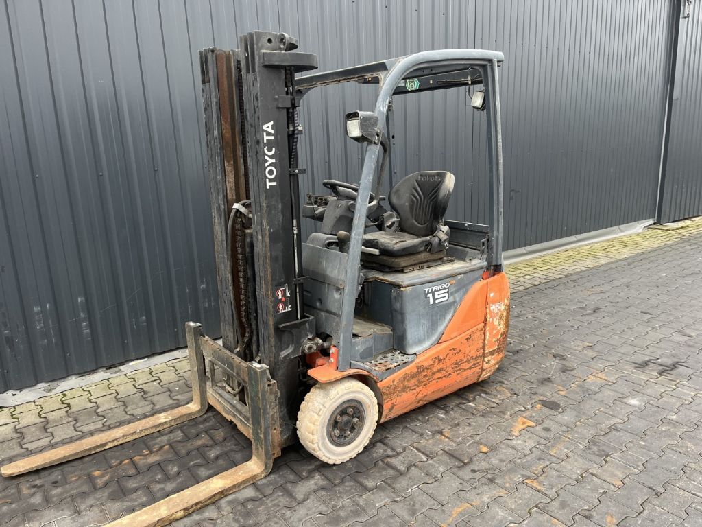 Toyota 8FBET15 Electric 3-wheel forklift www.superlift-forklift.com