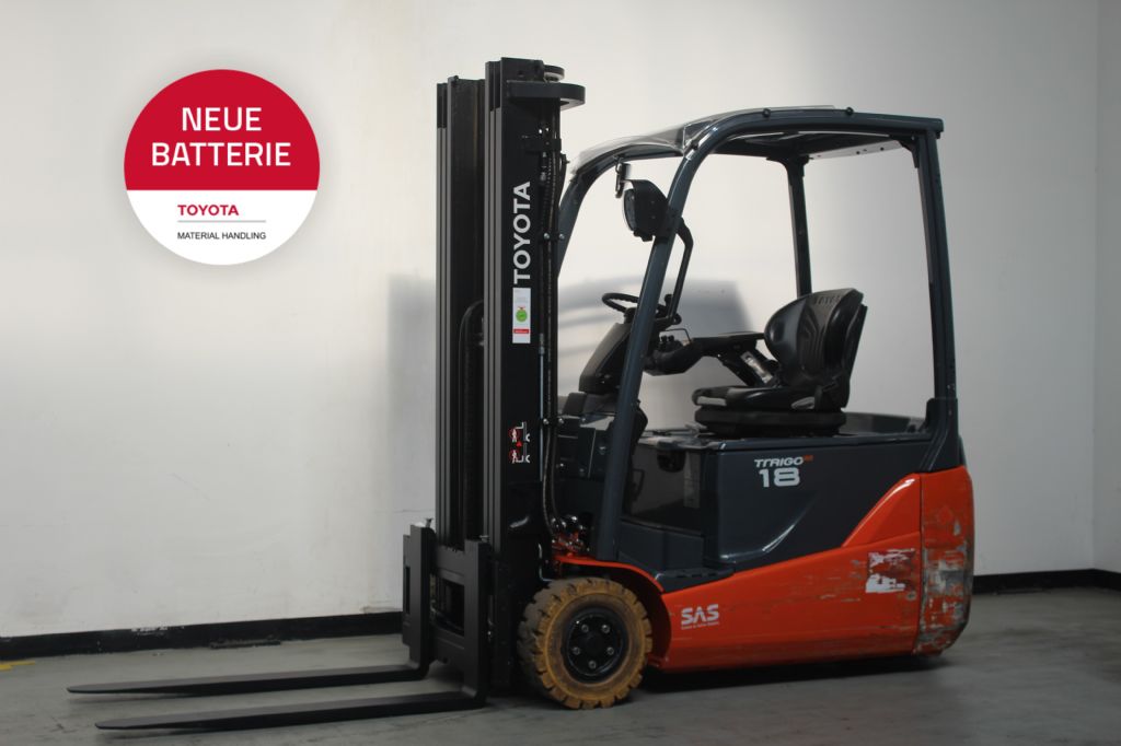 Toyota 8FBE18T Elektro 3 Rad-Stapler loeffler-gabelstapler.de