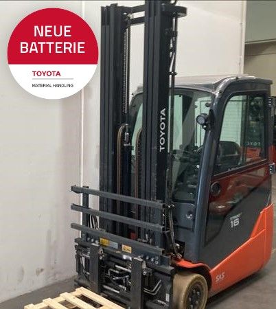 Toyota 8FBE16T Elektro 3 Rad-Stapler schlueter-gabelstapler.de