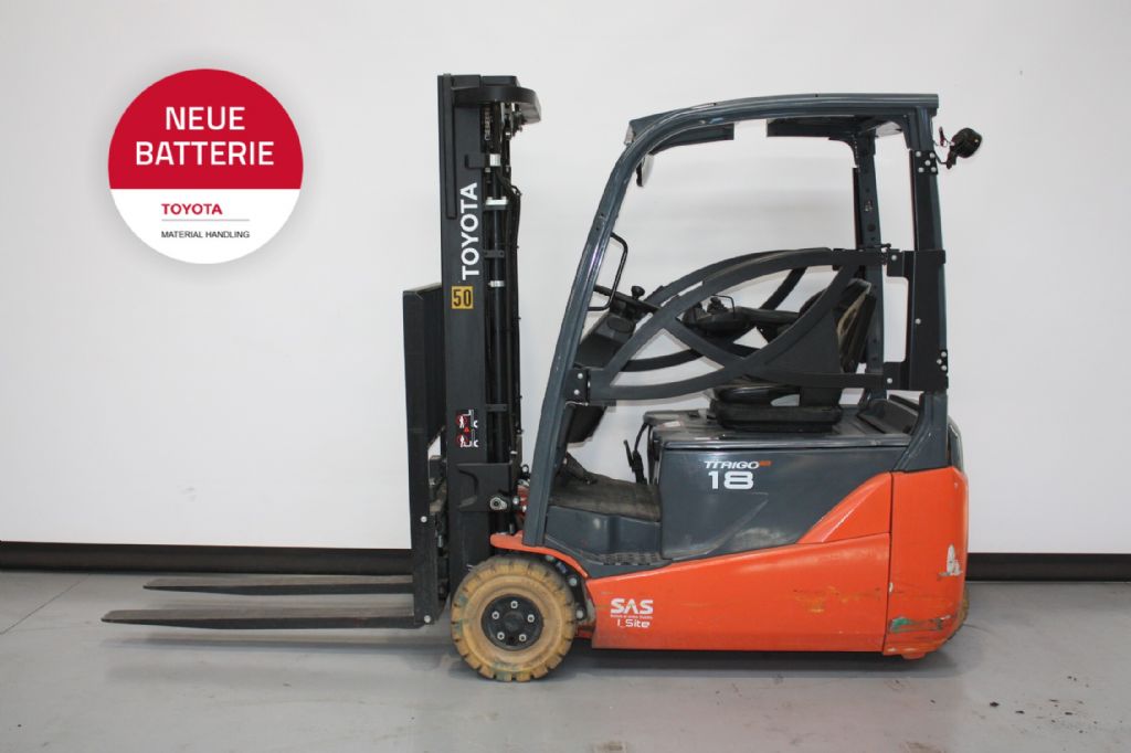 Toyota 8FBE18T Elektro 3 Rad-Stapler www.foerdertechnik-rietberg.de Toyota 8FBE18T Elektro 3 Rad-Stapler www.foerdertechnik-rietberg.de