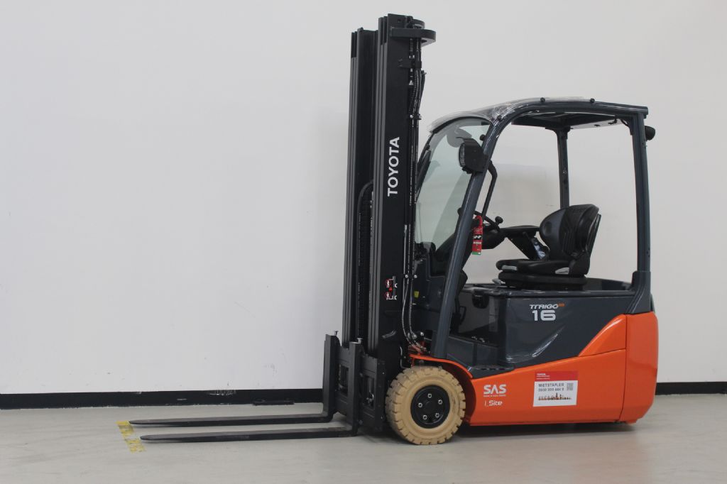 Toyota 8FBE16T Elektro 3 Rad-Stapler loeffler-gabelstapler.de