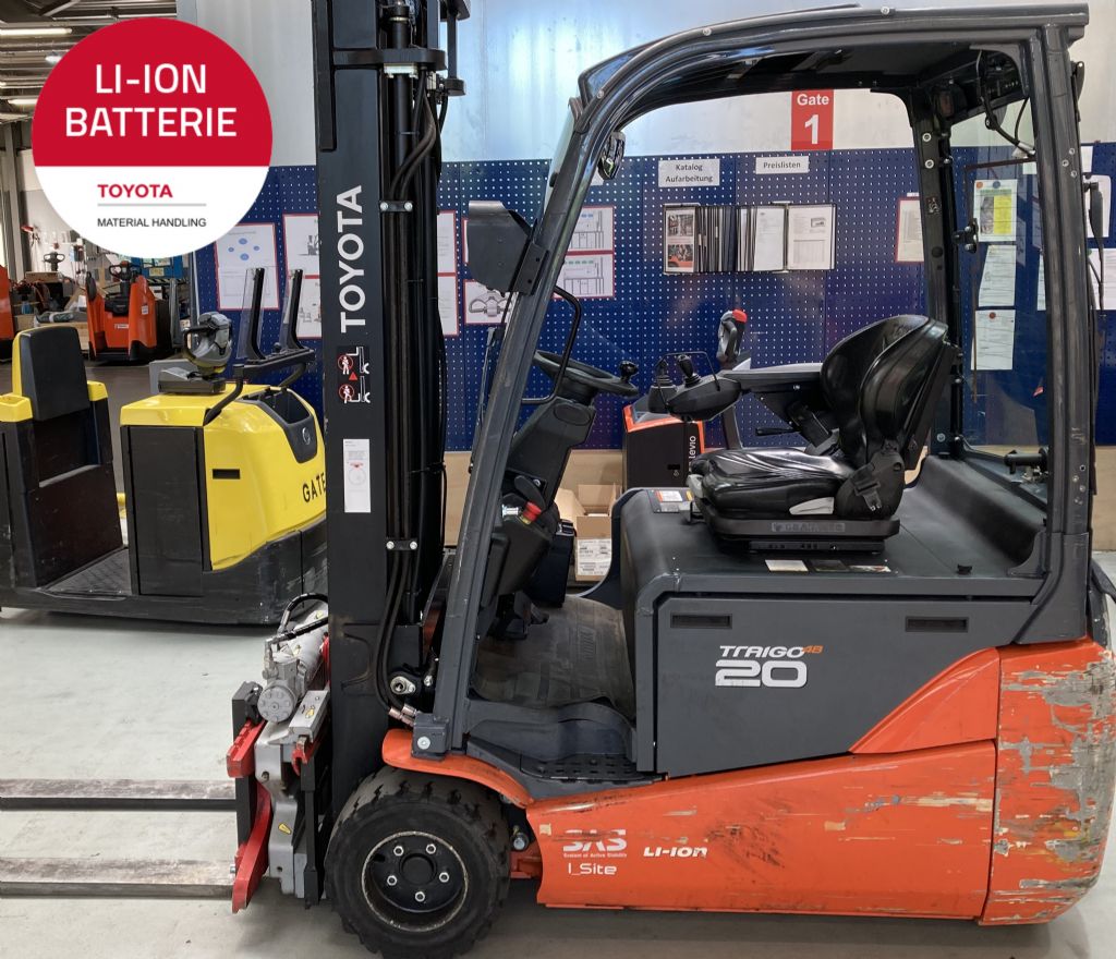 Toyota 8FBE20T Elektro 3 Rad-Stapler www.foerdertechnik-rietberg.de Toyota 8FBE20T Elektro 3 Rad-Stapler www.foerdertechnik-rietberg.de