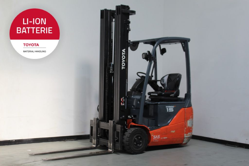 Toyota 8FBE15T Elektro 3 Rad-Stapler gfg-gabelstapler.de