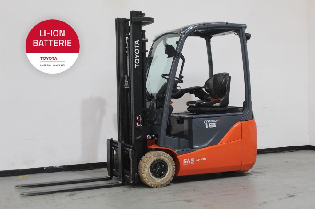 Toyota 8FBEK16T Elektro 3 Rad-Stapler www.foerdertechnik-rietberg.de Toyota 8FBEK16T Elektro 3 Rad-Stapler www.foerdertechnik-rietberg.de