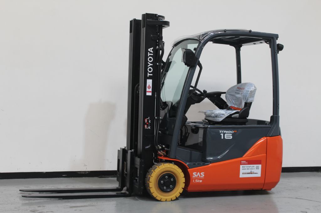 Toyota 8FBE16T Elektro 3 Rad-Stapler gabelstapler-nord.de