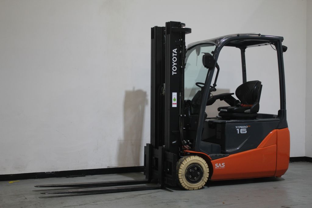 Toyota 8FBE16T Elektro 3 Rad-Stapler loeffler-gabelstapler.de