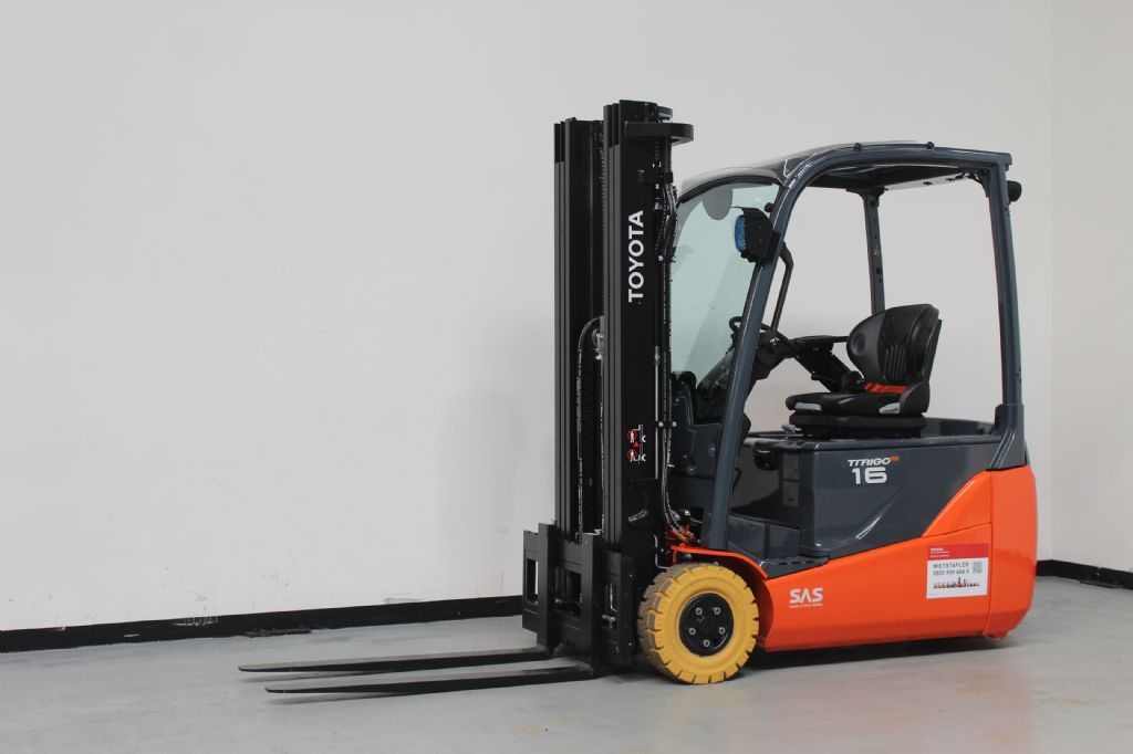 Toyota 8FBE16T Elektro 3 Rad-Stapler loeffler-gabelstapler.de