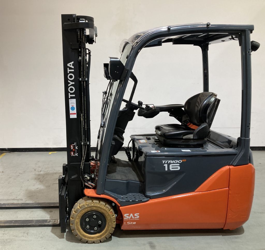 Toyota 8FBE16T Elektro 3 Rad-Stapler loeffler-gabelstapler.de