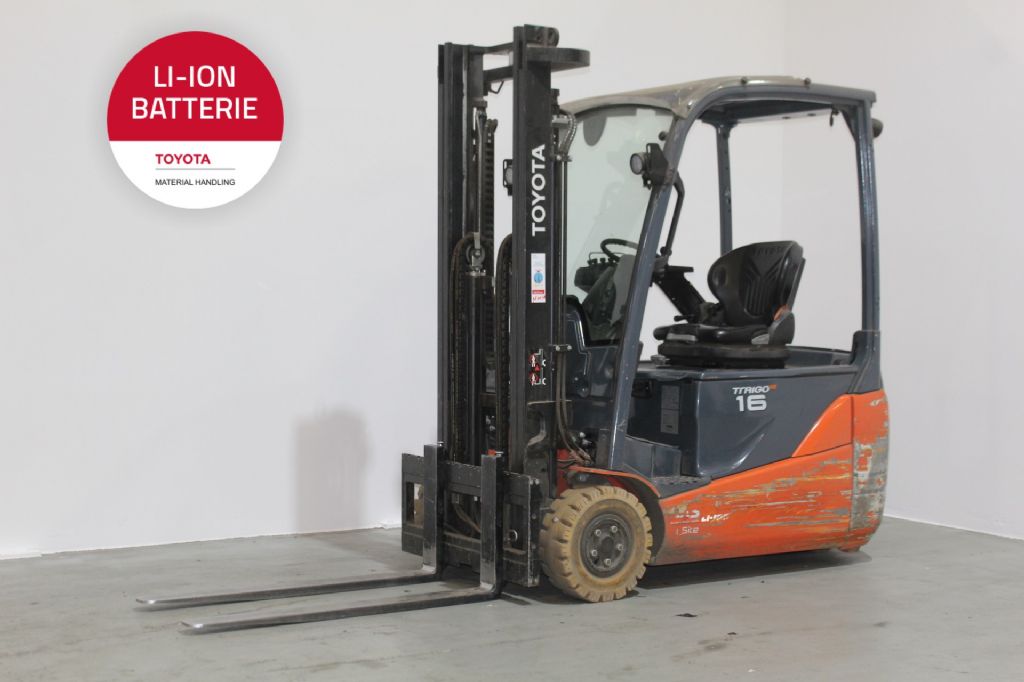 Toyota 8FBE16T Elektro 3 Rad-Stapler loeffler-gabelstapler.de