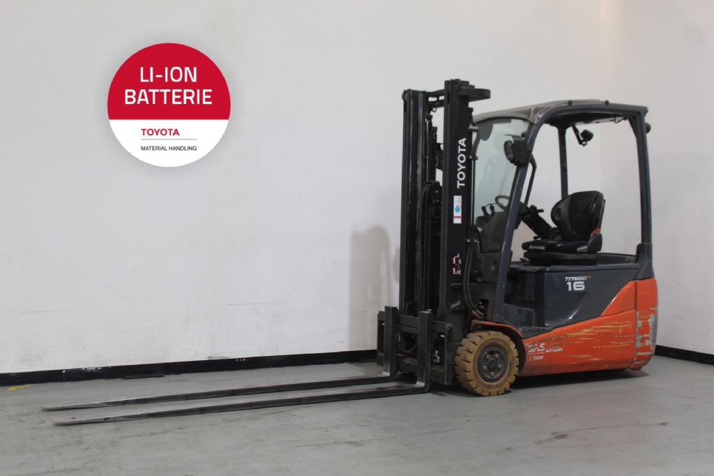 Toyota 8FBE16T Elektro 3 Rad-Stapler loeffler-gabelstapler.de
