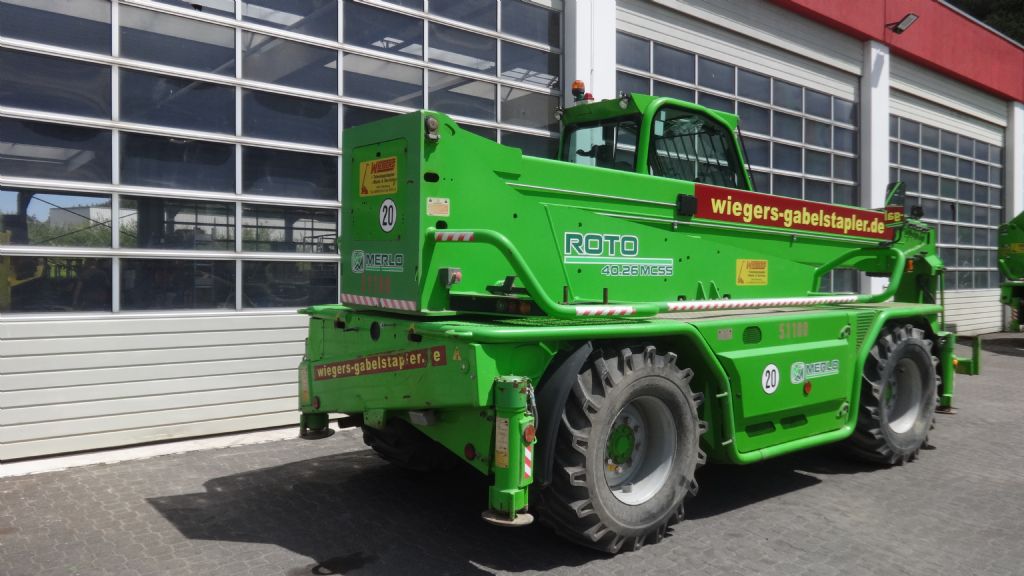 Merlo-Roto 40.26 MCSS Mietgerät - Verfügbarkeit nach Rücksprache-Teleskopstapler drehbar-www.wiegers-gabelstapler.de Merlo-Roto 40.26 MCSS Mietgerät - Verfügbarkeit nach Rücksprache-Teleskopstapler drehbar-www.wiegers-gabelstapler.de