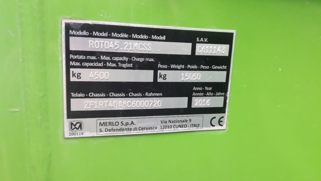 Merlo-Roto 45.21 MCSS Mietgerät - Verfügbarkeit nach Rücksprache-Teleskopstapler drehbar-www.wiegers-gabelstapler.de Merlo-Roto 45.21 MCSS Mietgerät - Verfügbarkeit nach Rücksprache-Teleskopstapler drehbar-www.wiegers-gabelstapler.de