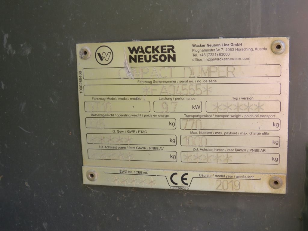 Wacker-Neuson DT 10-Dumper-www.wilmes-mietservice.de