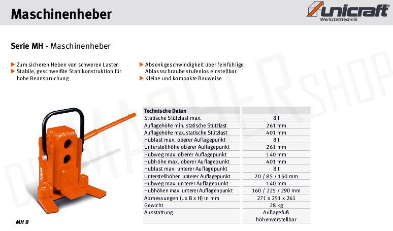 *Sonstige-Maschinenheber MH8-Hebezeuge-www.wilmes-mietservice.de