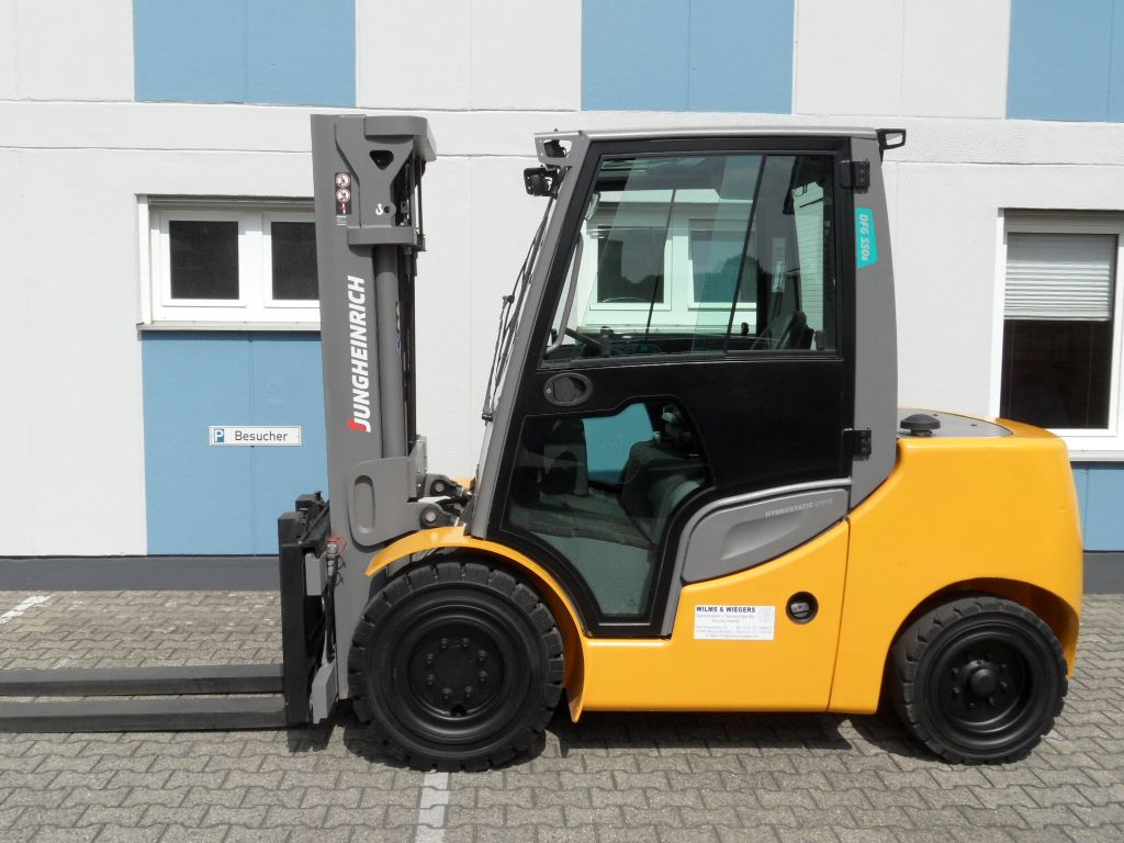 Jungheinrich-DFG S50s - Triplex - Kabine mit Heizung-Dieselstapler-www.wilms-wiegers.de