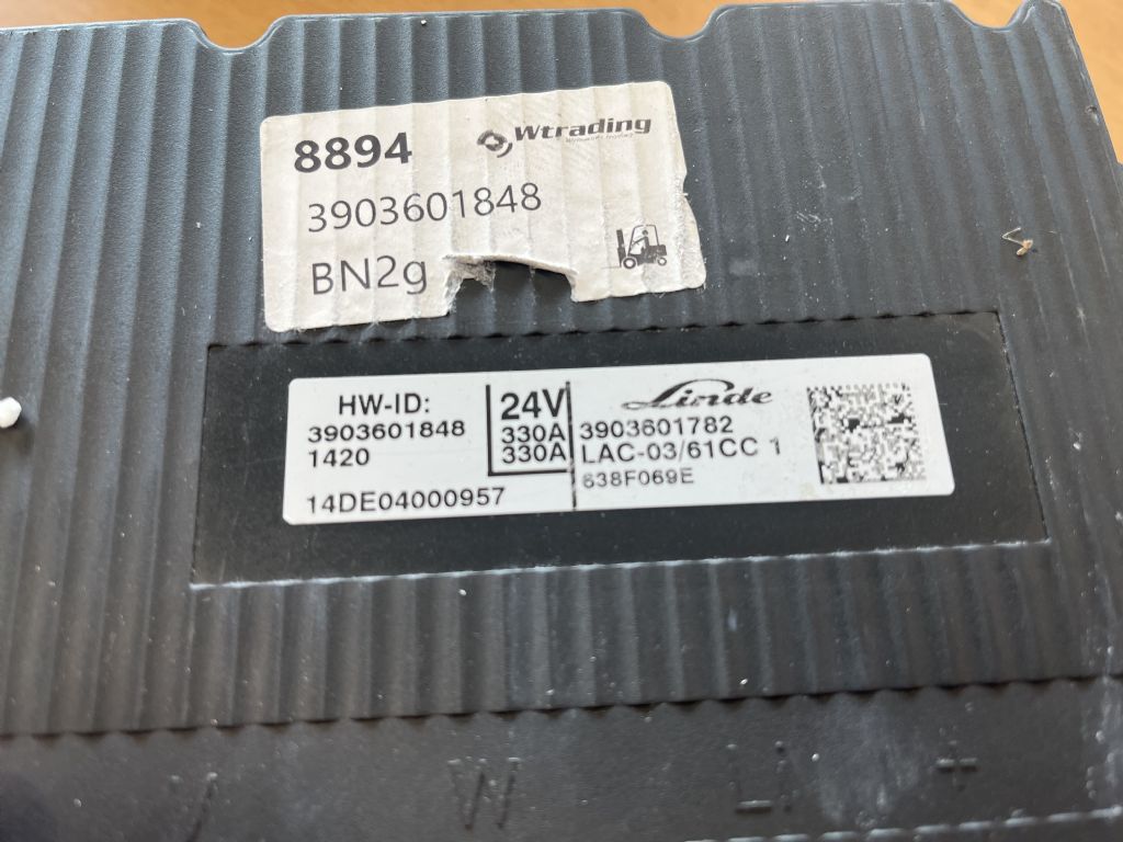 Linde 3903601796 / 3903601848 Electrical controls and components www.wtrading.nl